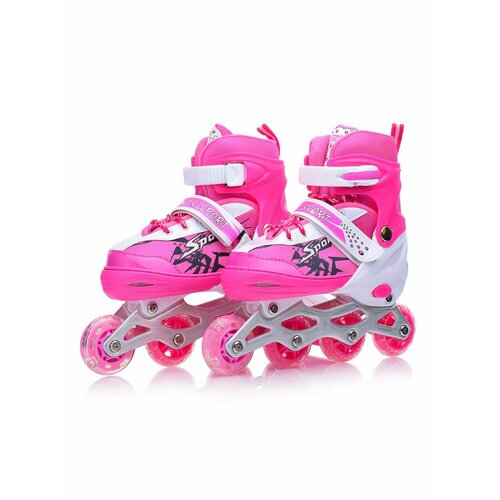 Коньки роликовые раздвижные 35-38 р. коньки sxride yxskb05 р 35 38 pink yxskb05mpnk