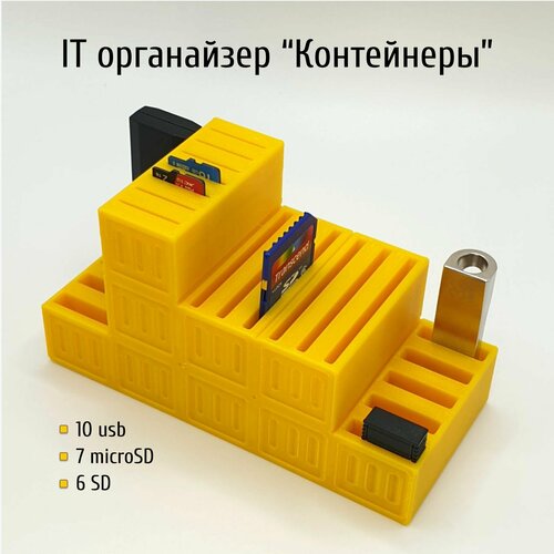 IT органайзер Контейнеры для USB, SD и MicroSD-карт