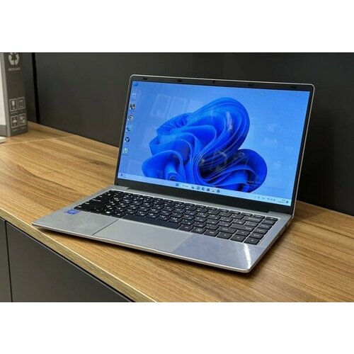 Ноутбук 14", ультрабук для работы и учебы, Notebook Intel N4020, RAM 8 ГБ, DDR4, SSD 256ГБ, Intel UHD Graphics 600, Windows, русская раскладка, серый