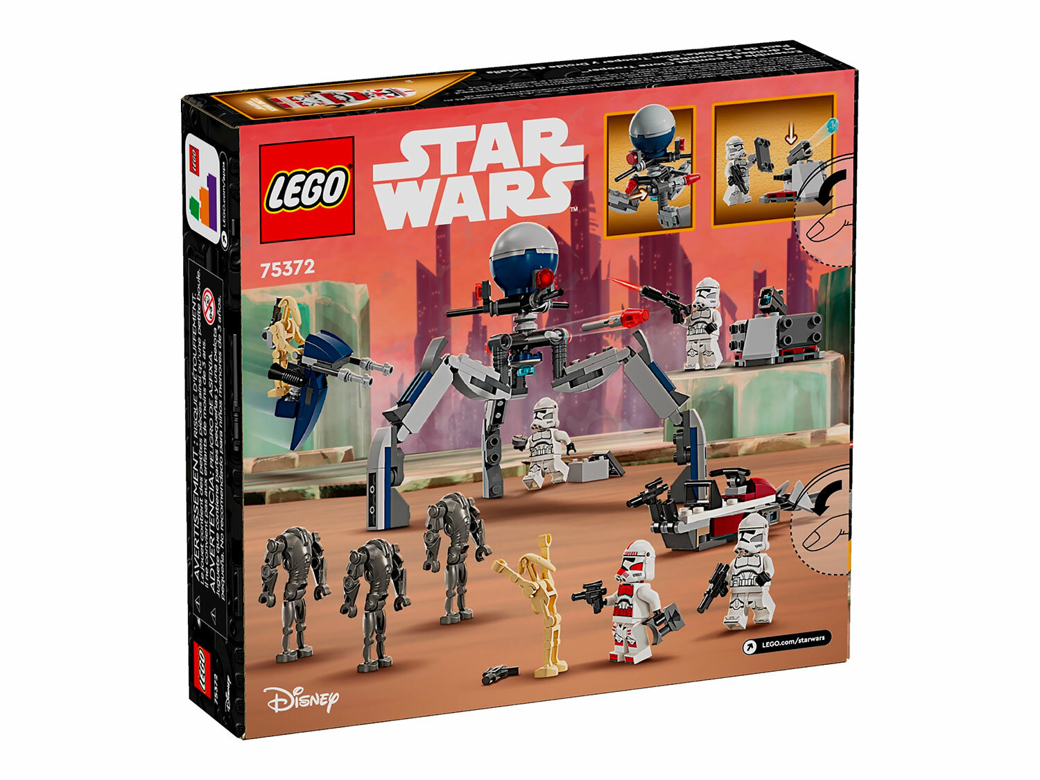 Конструктор LEGO Star Wars 75372 Боевой набор солдат-клонов и боевых дроидов