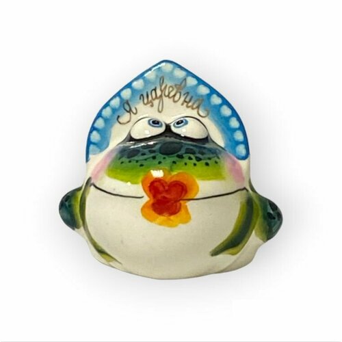 Фарфоровая Лягушка царевна 6 см 710₽