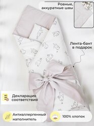 Одеяло-конверт на выписку для новорожденных