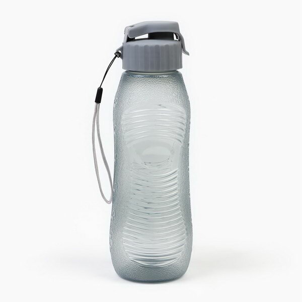 Бутылка для воды, 600 мл, 6.6 x 23 см, серая
