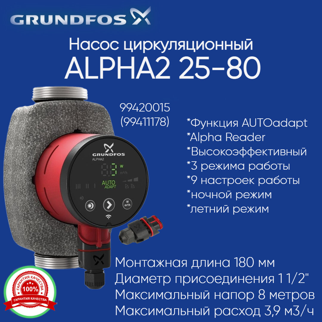 Циркуляционный насос Grundfos - фото №16