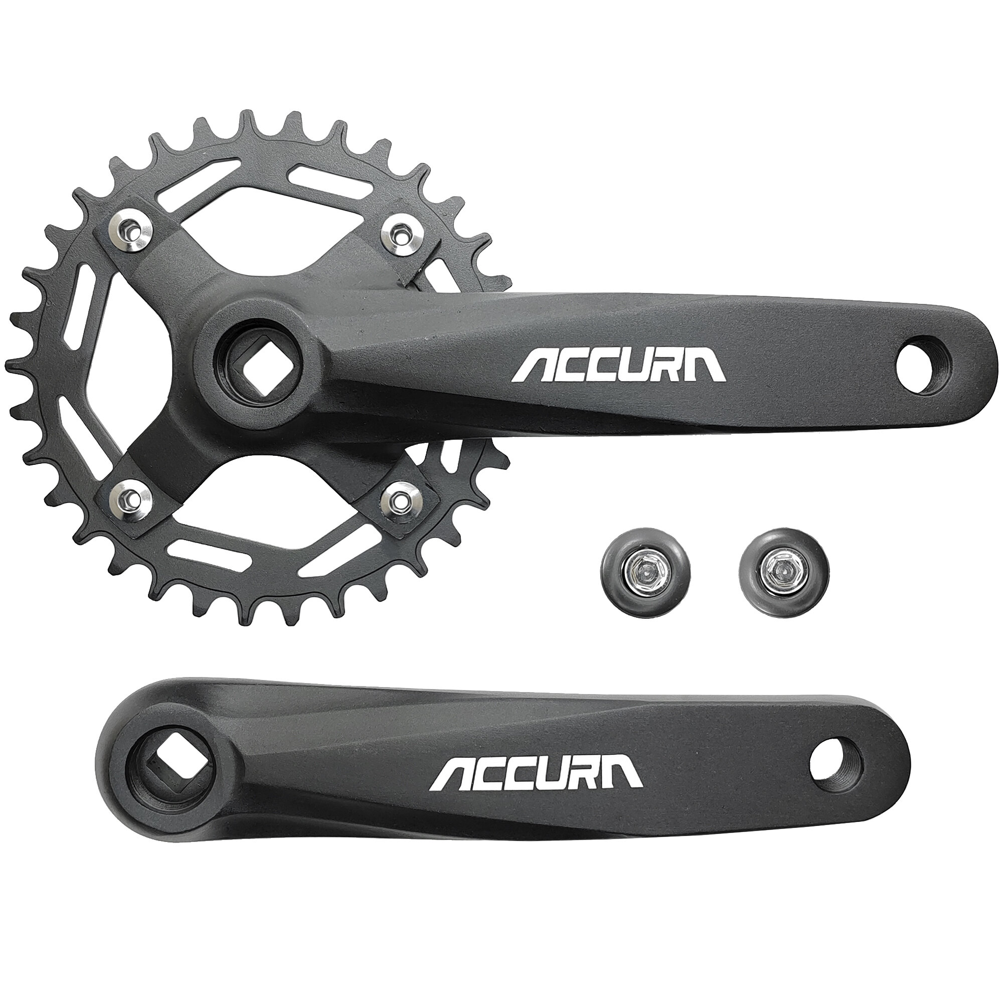 фото Система шатунов Accura 62, звезда сталь 34T Narrow Wide, BCD 104, шатун 170 мм, под квадрат JIS