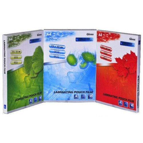 Пленка для ламинирования LF А4, 216х303 мм, 80 мкм, самоклейка, 100 шт/уп