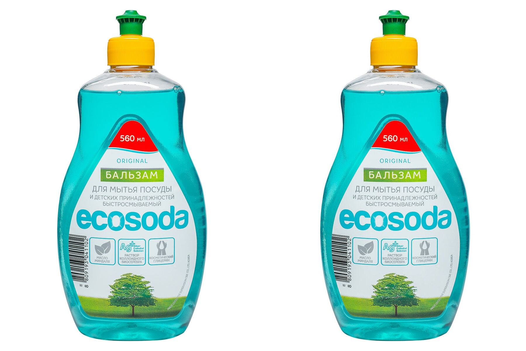 "MAMA Ultimate" Бальзам для мытья посуды ECOSODA, 560 мл, 2 шт