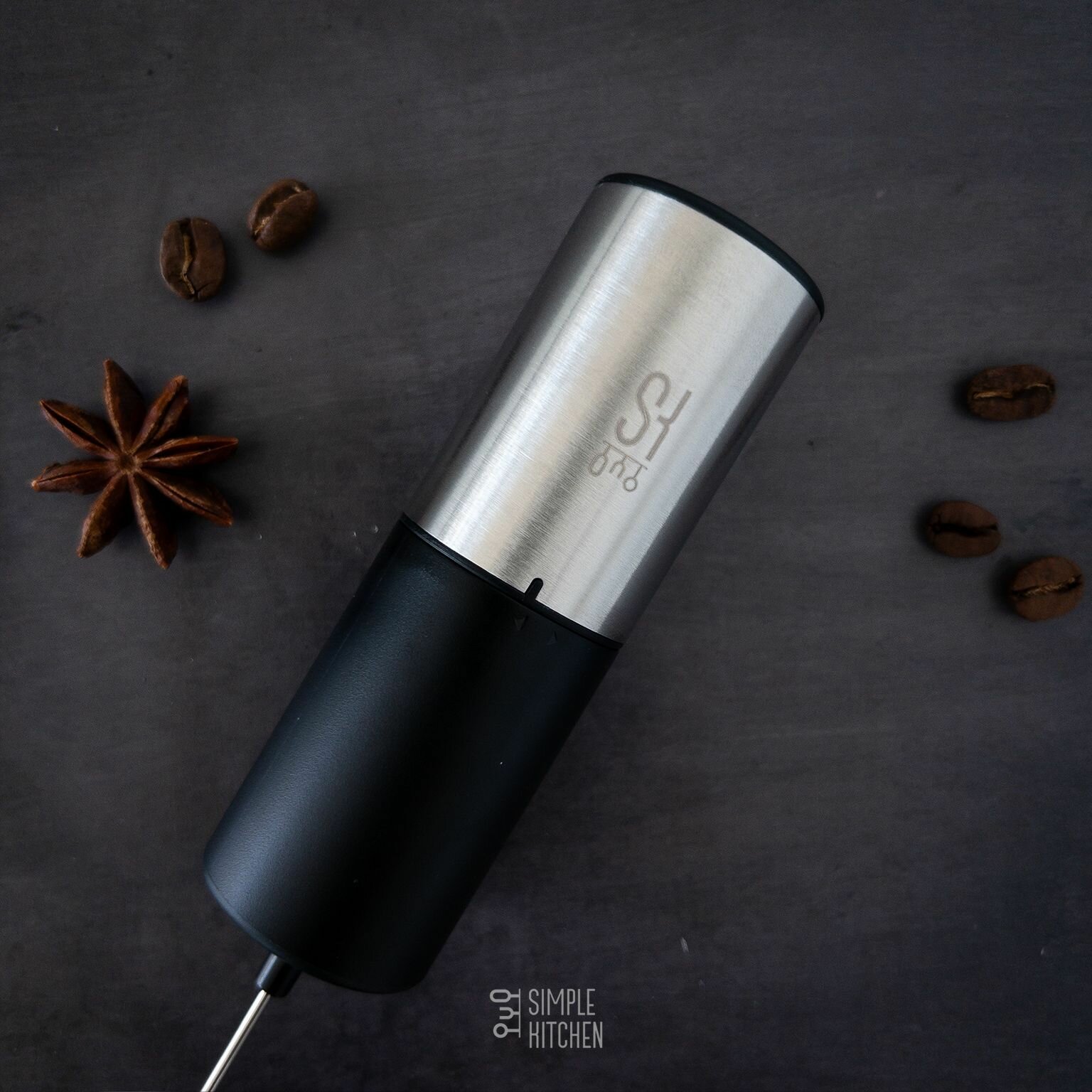 Капучинатор электрический SIMPLE KITCHEN, вспениватель молока, Серия - Премиум — фото 1