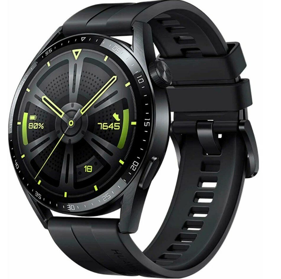 Смарт-часы Huawei Watch GT 3 46ММ (55028464), Black Fluoroelastomer
