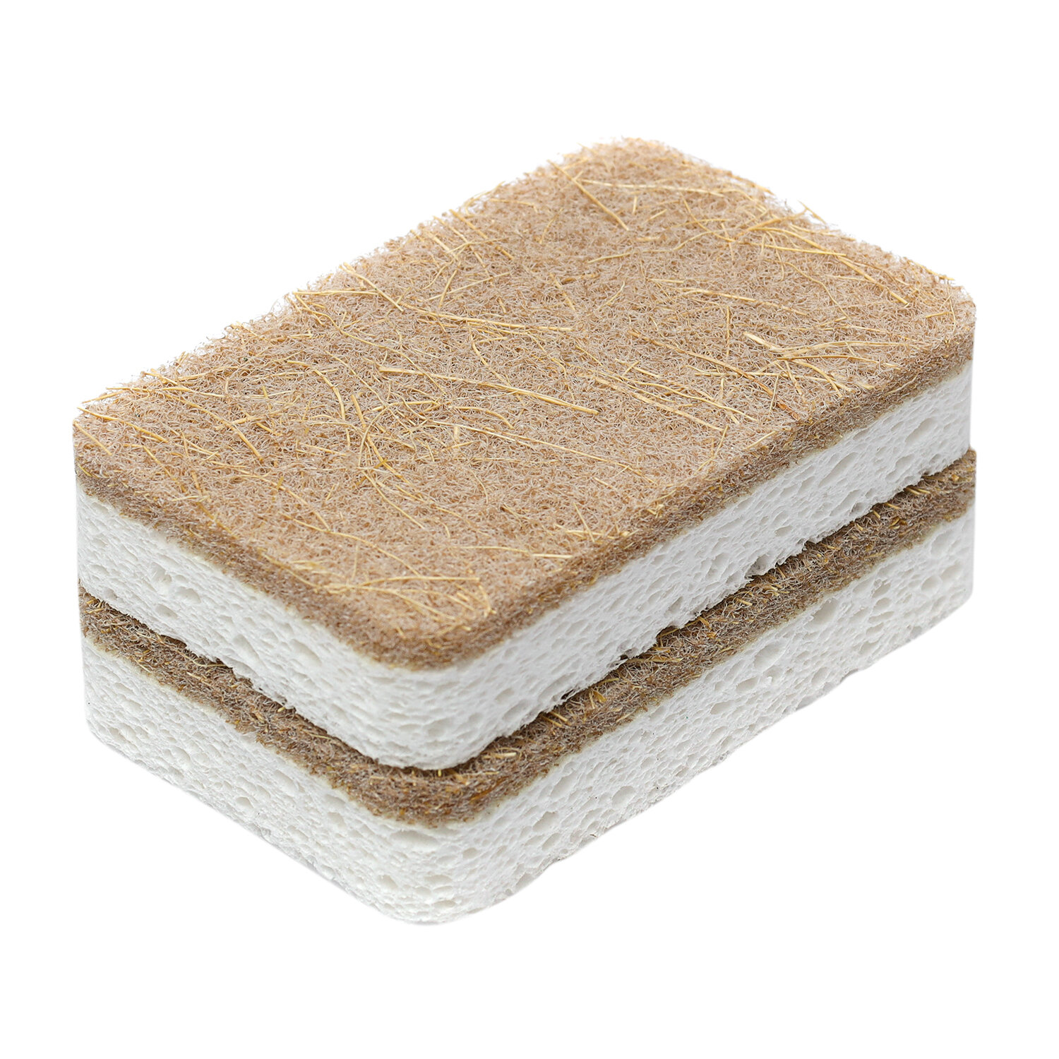Губки для мытья посуды из целлюлозы и кокосового волокна 6 шт Eco Sponge Smart Solutions SS0000101