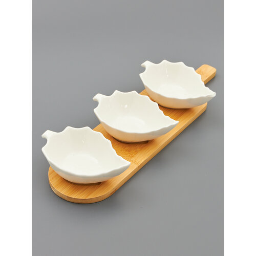 Соусницы набор 3 штуки на подставке 896₽