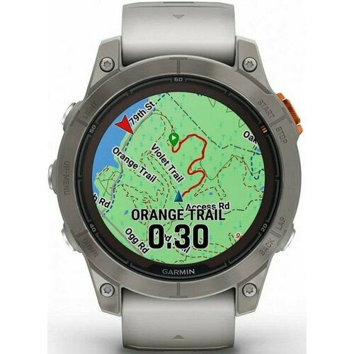 Умные часы Garmin Fenix 7X Pro Sapphire Solar Цвет TitaniumFog GrayEmber Orange 12379000₽