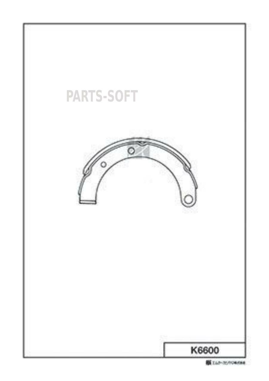 KASHIYAMA K6600 K6600_колодки барабанные!\ Hyundai H-1/H100 93-03