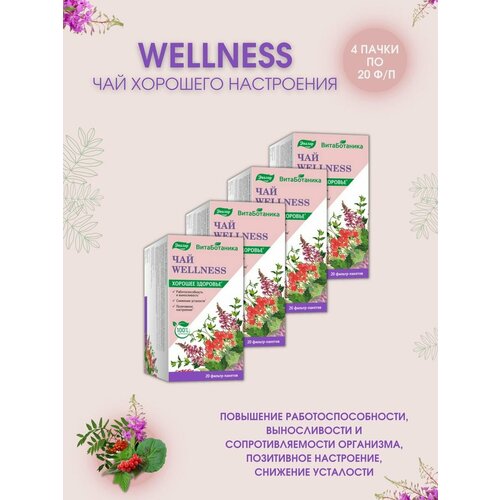Чай wellness витаботаника 20 фильтр-пакетов 4уп