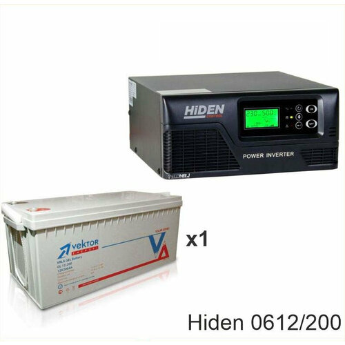 ИБП Hiden Control HPS20-0612 + Vektor GL 12-200 аккумулятор гелевый sunways gel 12 200 12в 200 ач