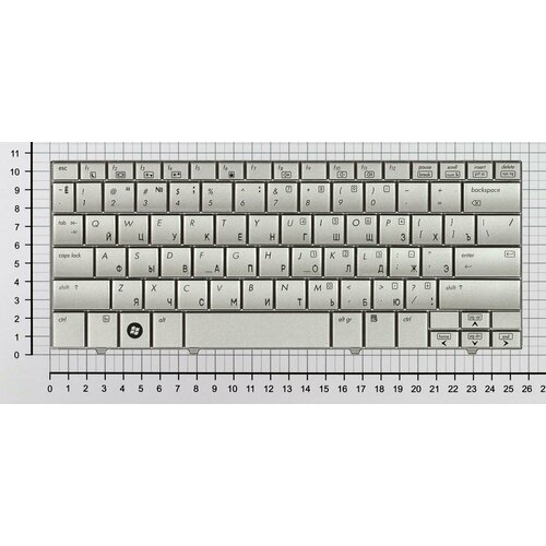 Клавиатура для ноутбука HP Mini 2133 2140 серебристая