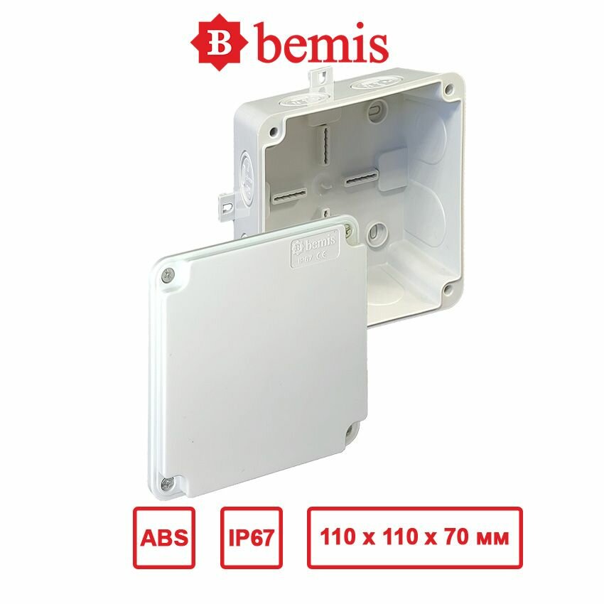 Распределительная коробка PB-111107, IP67, Bemis, BB1-1231-0026