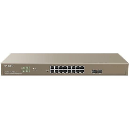 Коммутатор Tenda 16GE/2SFP POE G3318P-16-250W IP-COM - фото №7