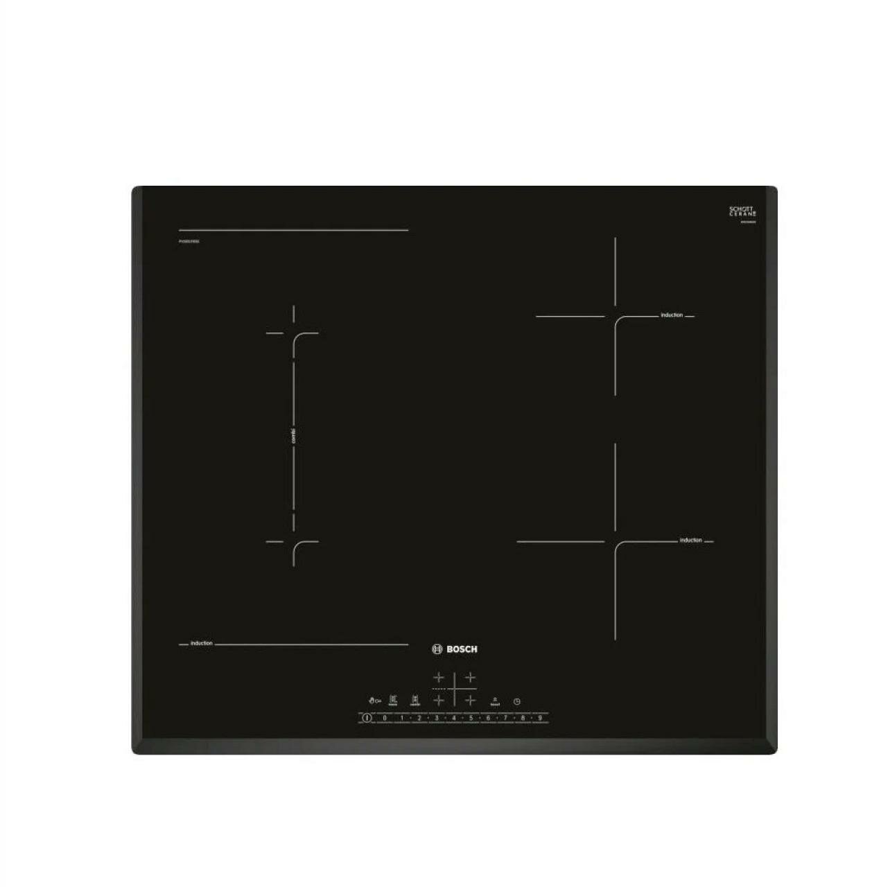 Индукционная варочная поверхность Bosch Serie 6 PVS611FB5E черный - фото №9