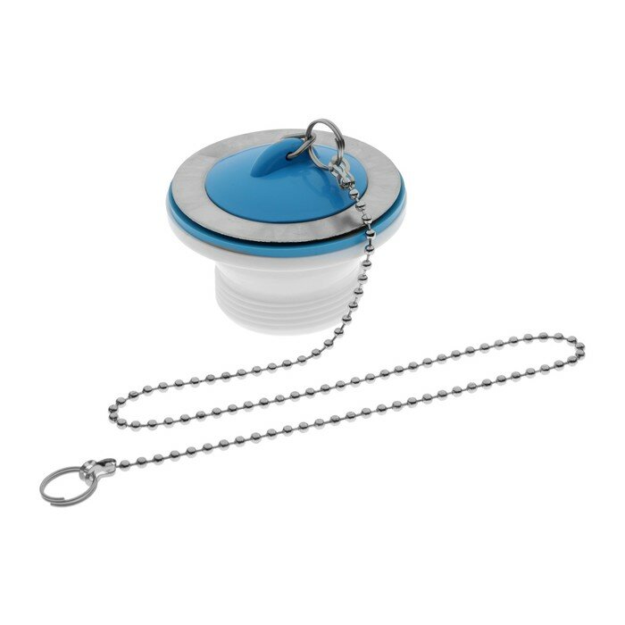 фото АНИ пласт Выпуск "АНИ Пласт" M106, 1 1/2", с нержавеющей сеткой и пробкой с цепочкой