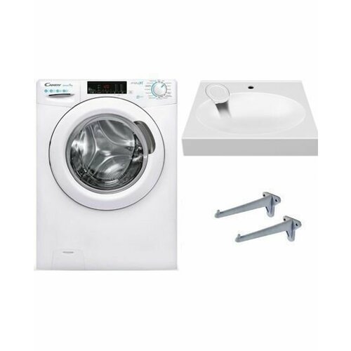 Candy GrandO Vita Smart GVS34 116D22-07 и раковина над стиральной машиной Liguria Лигурия 50 3834000₽