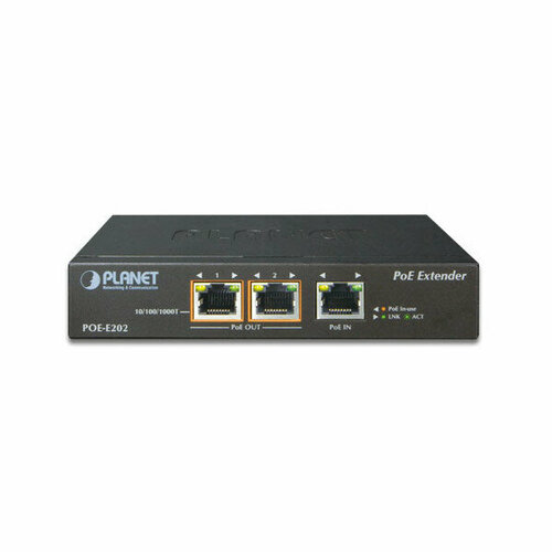 Удлинитель Planet POE-E202 kuwfi 48v network poe switch gigabit 1000mbps 6ports ethernet ieee 802 3af at switch suitable for ip camera wireless ap cctv