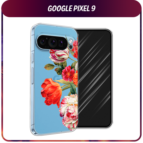 Силиконовый чехол на Google Pixel 9 / Гугл Пиксель 9 Весенний букет, прозрачный силиконовый чехол на google pixel 9 гугл пиксель 9 бриллианты