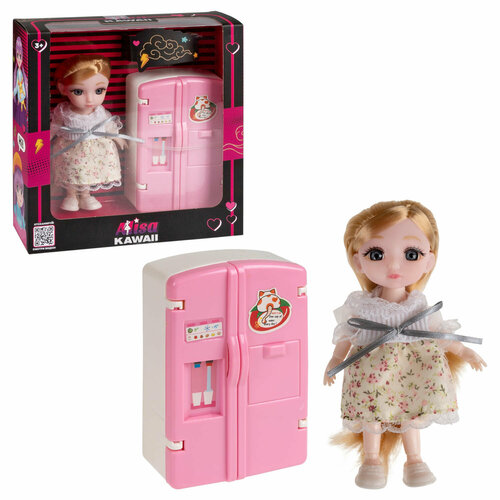 Игровой набор Alisa Kawaii mini Кухня. Кукла 15,2 см, в кор. 20х20х6 см 511060 набор с едой для куклы мелл kawaii mell