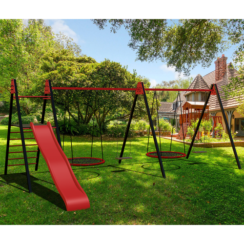 Уличные качели Sv Sport Maxi х 2 УК358 Ширина рамы 60м Качели-гнездо 10м Подвесы для качелей на втулке 4 комп 123700₽