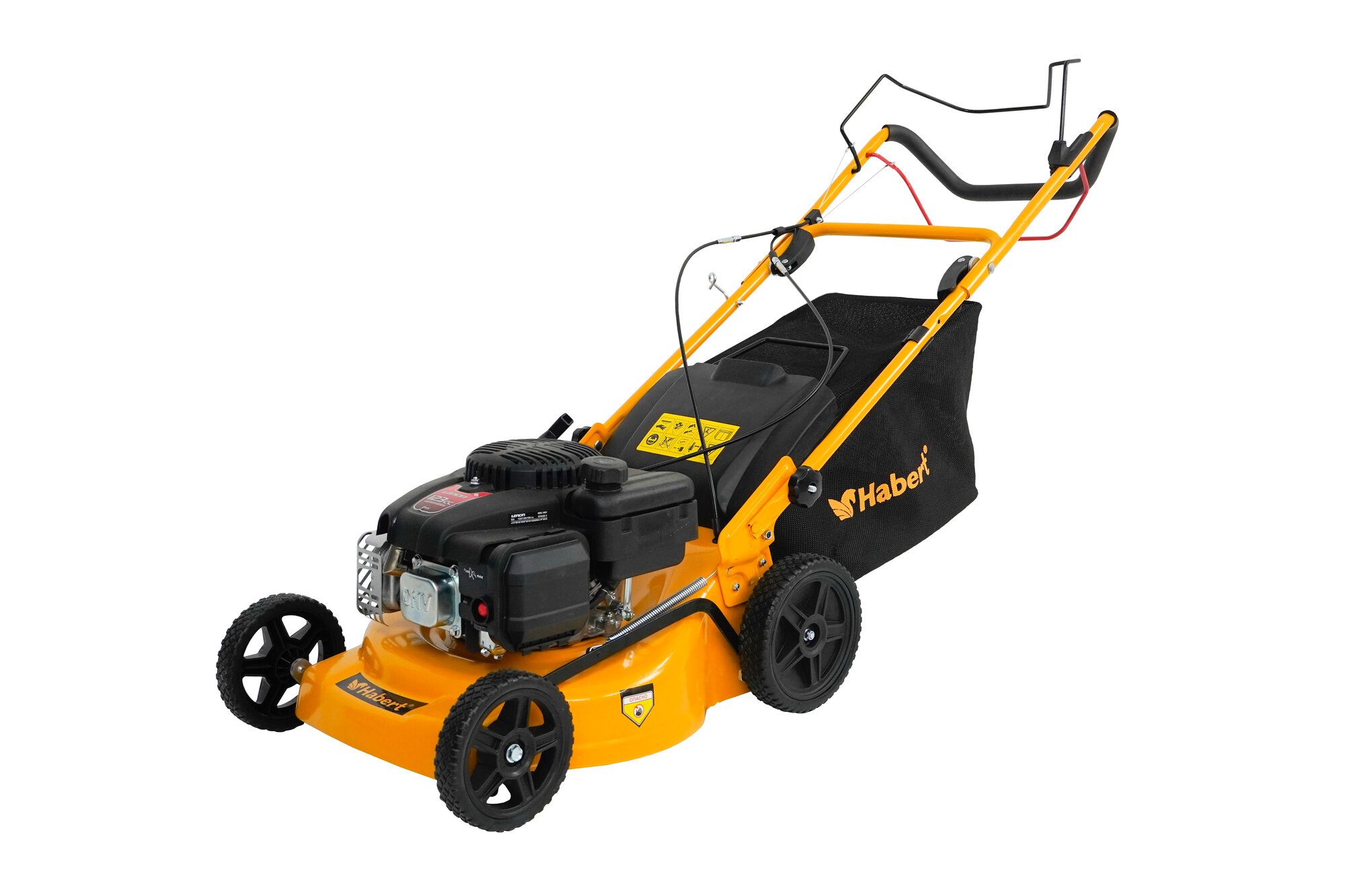 фото Газонокосилка бензиновая самоходная Habert HBL17S (Loncin 123 cc) 3,4лс, 123куб см, ширина захвата 43,1см, травосборник 50л