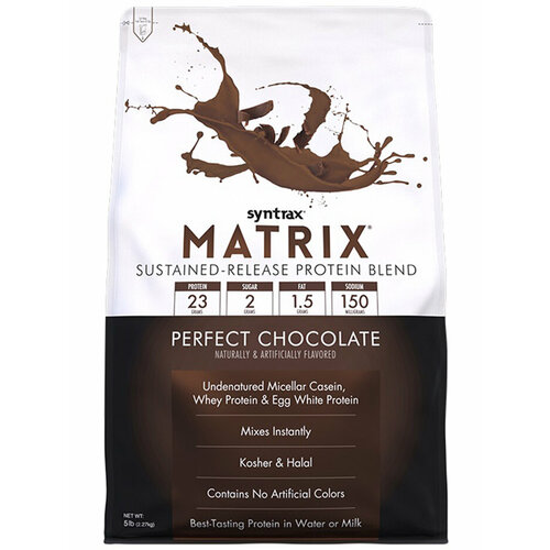 Многокомпонентный протеин Syntrax Matrix 5.0 - 2270 грамм (5lb), шоколад ваниль syntrax matrix 5 0 2270 гр 5lb syntrax
