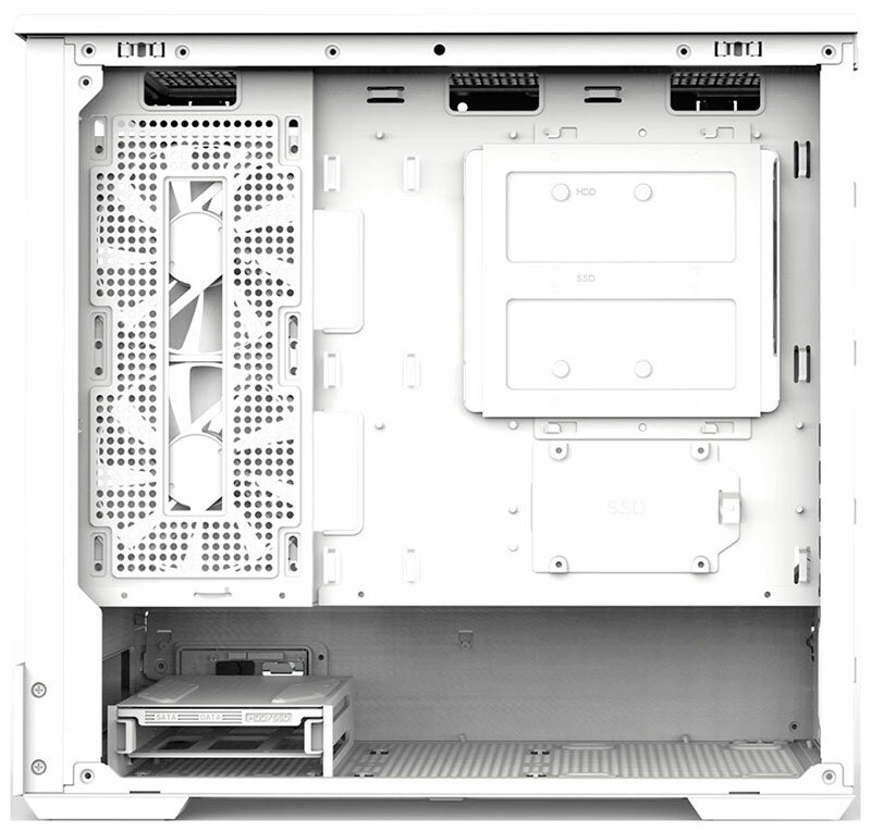 Корпус mATX Zalman белый, без БП, боковая и фронатльная панели из закаленного стекла, USB Type-C, 2*USB 3.0, audio - фото №19
