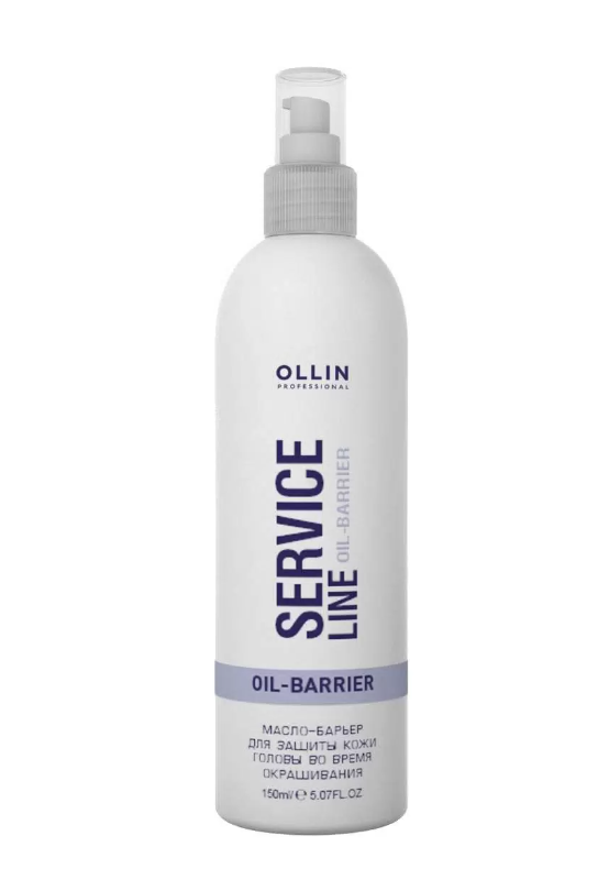 Масло Ollin Professional Service Line Scalp Protection Oil-Barrier, Масло-барьер для защиты кожи головы во время окрашивания, 150 мл