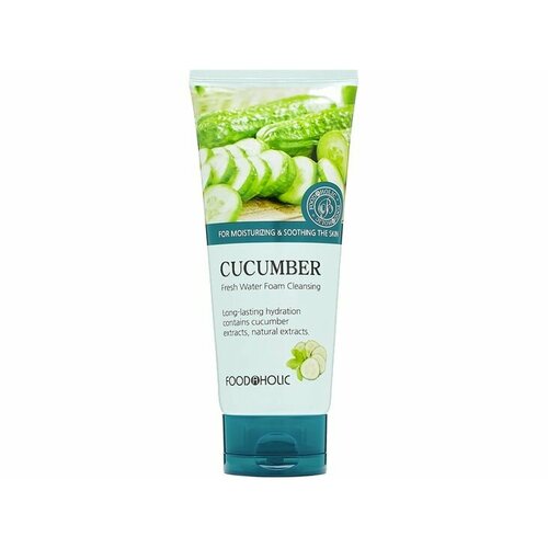 Пенка для умывания с экстрактом огурца FoodaHolic Cucumber fresh water foam cleansing foodaholic nature foam cleansing cucumber увлажняющая пенка для умывания с экстрактом огурца