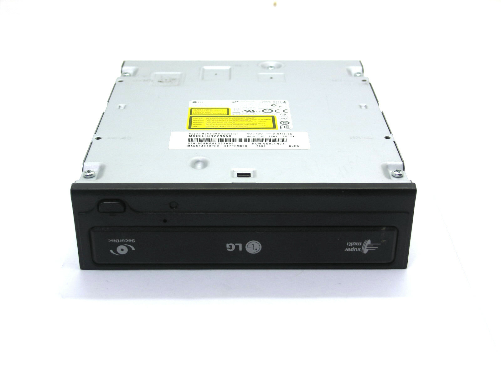 Оптический привод DVD +R/RW CD-R/RW LG GH22NS50 (SATA) черный