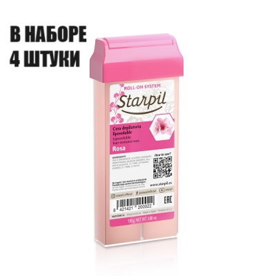 Starpil Воск розовый с содержанием талька, снижает чувствительность к высокой температуре (Starpil, ) - фото №2