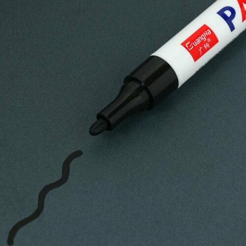 Маркер-карандаш КНР Краска для шин, водонепроницаемая, на масляной основе, черный