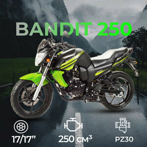 Мотоцикл дорожный Motoland BANDIT 250 зеленый