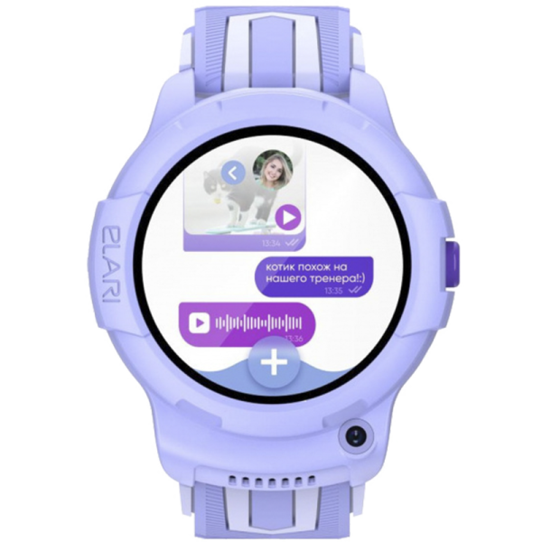 ELARI Часы-телефон ELARI детские KidPhone 4G Wink, фиолетовый