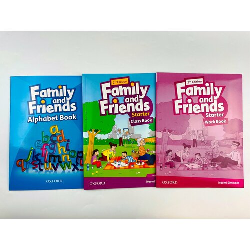 Комплект Family and Friends Starter (2nd edition) Class Book + Workbook + CD+ Family and Friends Aplhabet