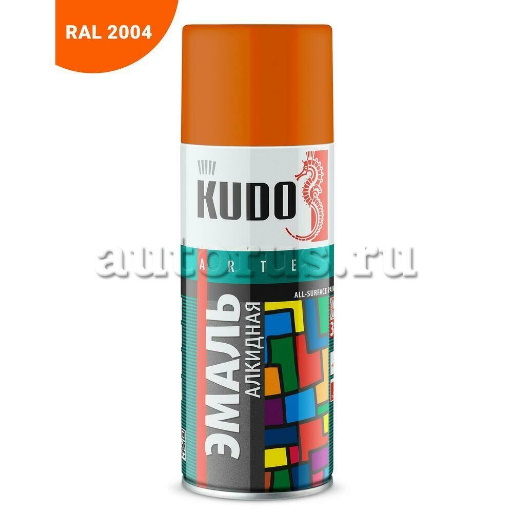 Эмаль универсальная KUDO 3P TECHNOLOGY Оранжевая RAL 2004