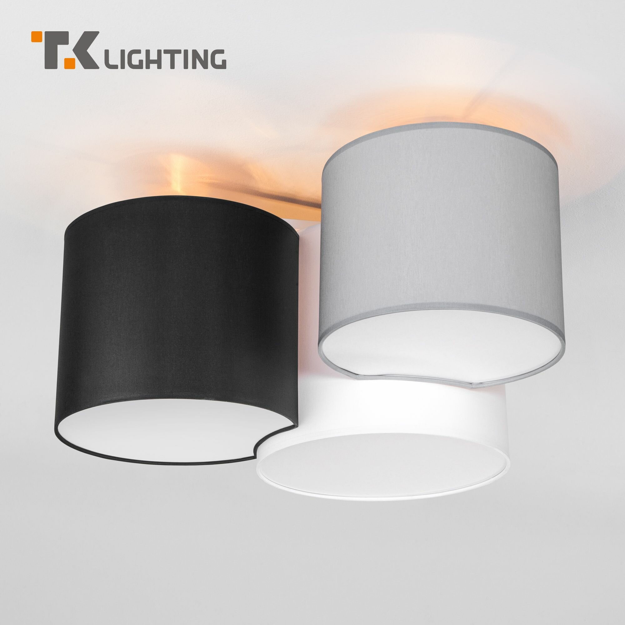 Люстра / Потолочный светильник TK Lighting 4183 Mona Colour, цвет бежевый / белый / серый