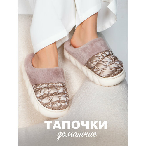 фото Тапочки glamuriki, размер 38-39, коричневый