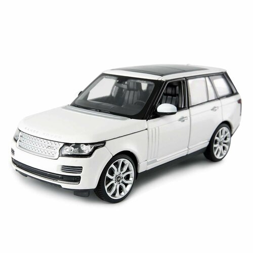 Машинка Rastar Range Rover 1:24 белая модель автомобиля range rover металлическая технопарк voguewt 1 шт