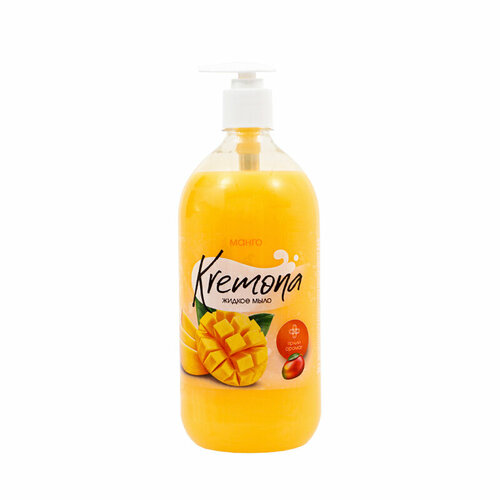 Жидкое крем мыло Kremona Манго 1 л жидкое крем мыло kremona манго 1 0л