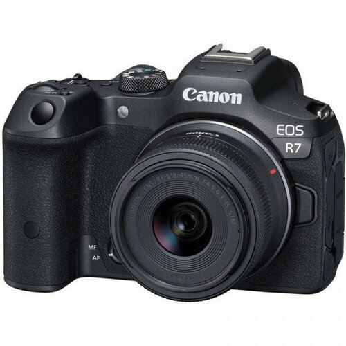 Фотоаппарат Canon EOS R7 Kit RF-S 18-45mm F45-63 IS STM черный 15289000₽