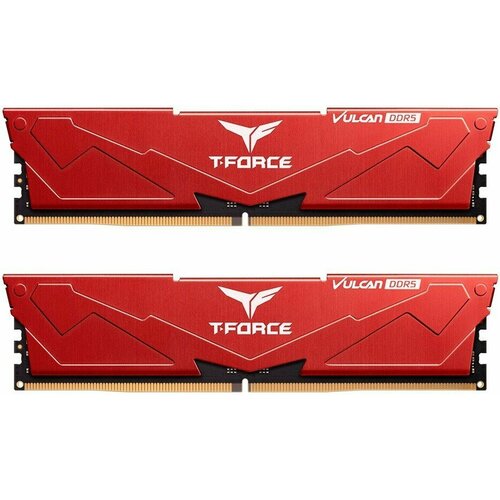 Оперативная память 32Gb DDR5 5600MHz Team T-Force Vulcan 2x16Gb KIT FLRD532G5600HC36BDC01 1429000₽