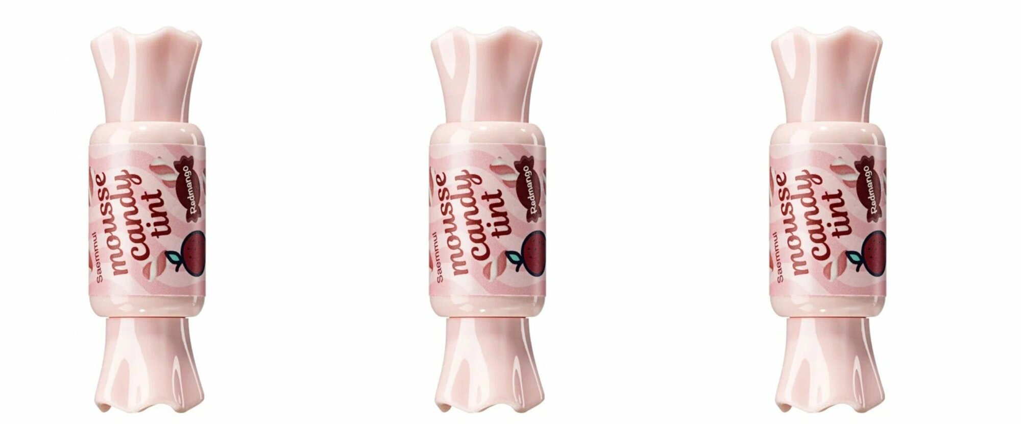 THE SAEM Тинт для губ 01 Saemmul Mousse Candy Tint 01 Redmango Mousse, 8 г, 3 шт