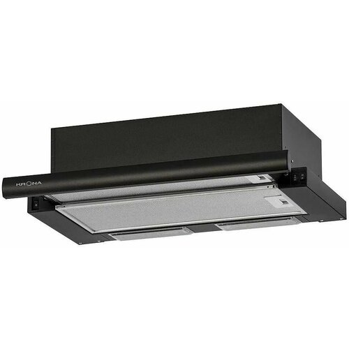 Встраиваемая вытяжка Krona Kamilla 600 Supernova управление кулисные переключатели черный 00026668 1069300₽