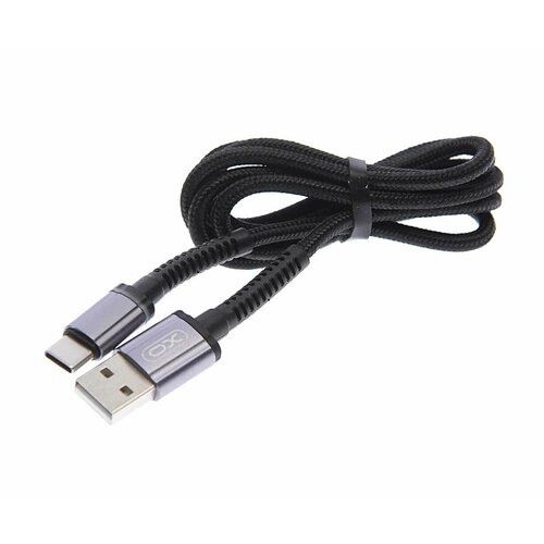 Кабель USB Type C 1м черный, XO-NB215 Black, XO кабель usb type c usb type c 1м белый nbq233b white xo